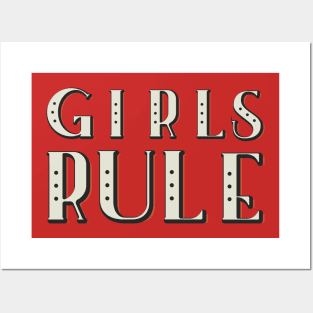 Girls Rule Posters and Art